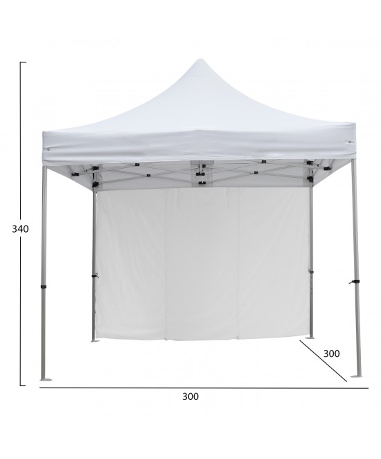 GAZEBO ΕΠΑΓΓΕΛΜΑΤΙΚΟ ΒΑΡΕΩΣ ΤΥΠΟΥ CRESSEN HM21097 ΠΤΥΣΣΟΜΕΝΟ ΑΛΟΥΜΙΝΙΟΥ 3x3x3,4Yμ