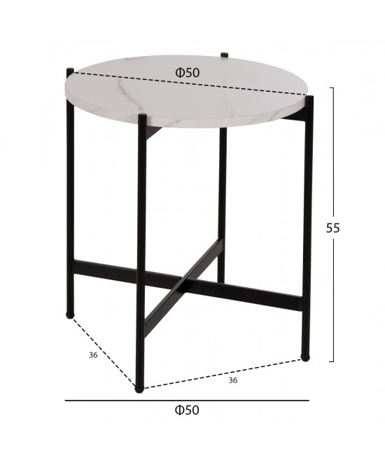 ΣΕΤ 2ΤΜΧ ΤΡΑΠΕΖΙΑ ΣΑΛΟΝΙΟΥ RONDA HM21089.04 MDF ΛΕΥΚΟ ΜΑΡΜΑΡΟ Φ80εκ & Φ50εκ ΣΕΤ 2ΤΜΧ ΤΡΑΠΕΖΙΑ ΣΑΛΟΝΙΟΥ RONDA HM21089.04 MDF ΛΕΥΚΟ ΜΑΡΜΑΡΟ Φ80εκ & Φ50εκ