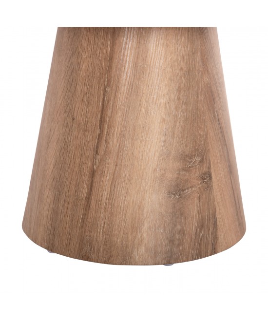 ΣΕΤ 2ΤΜΧ ΤΡΑΠΕΖΙΑ ΣΑΛΟΝΙΟΥ KARAN HM21085 MDF ΦΥΣΙΚΟ ΞΥΛΟΥ Φ80εκ & Φ45εκ