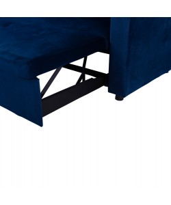 ΚΑΝΑΠΕΣ ΓΩΝΙΑ ΚΡΕΒΑΤΙ WAYNE 224x147x85Υεκ. HM3028.18 ΒΕΛΟΥΔΟ ΜΠΛΕ