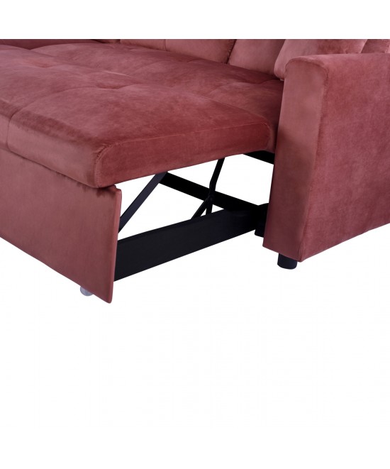 ΚΑΝΑΠΕΣ ΓΩΝΙΑ ΚΡΕΒΑΤΙ WAYNE 224x147x85Υεκ. HM3028.12 ΒΕΛΟΥΔΟ ΣΑΠΙΟ ΜΗΛΟ