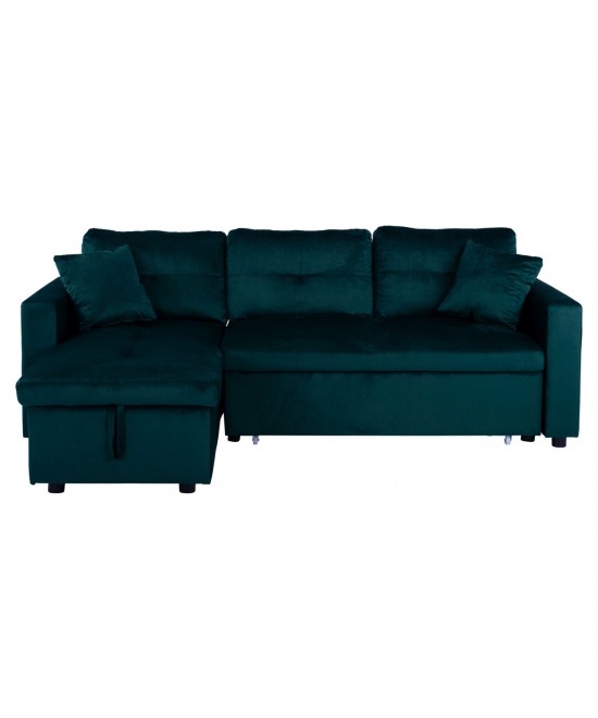 ΚΑΝΑΠΕΣ ΓΩΝΙΑ ΚΡΕΒΑΤΙ WAYNE 224x147x85Υεκ. HM3028.13 ΒΕΛΟΥΔΟ ΚΥΠΑΡΙΣΣΙ