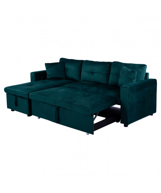 ΚΑΝΑΠΕΣ ΓΩΝΙΑ ΚΡΕΒΑΤΙ WAYNE 224x147x85Υεκ. HM3028.13 ΒΕΛΟΥΔΟ ΚΥΠΑΡΙΣΣΙ