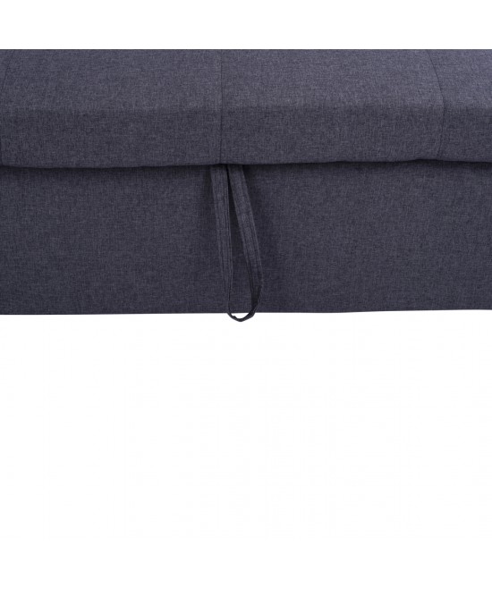 ΚΑΝΑΠΕΣ ΓΩΝΙΑ ΚΡΕΒΑΤΙ WAYNE 224x147x85Υεκ. HM3028.11 ΓΚΡΙ ΥΦΑΣΜΑ