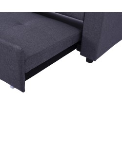 ΚΑΝΑΠΕΣ ΓΩΝΙΑ ΚΡΕΒΑΤΙ WAYNE 224x147x85Υεκ. HM3028.11 ΓΚΡΙ ΥΦΑΣΜΑ