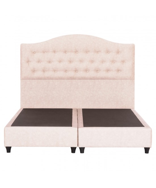 ΚΡΕΒΑΤΙ MALENA HM638.22 ΜΠΕΖ ΥΦΑΣΜΑ Τ. NUBUCK ΓΙΑ ΣΤΡΩΜΑ 150x200εκ.