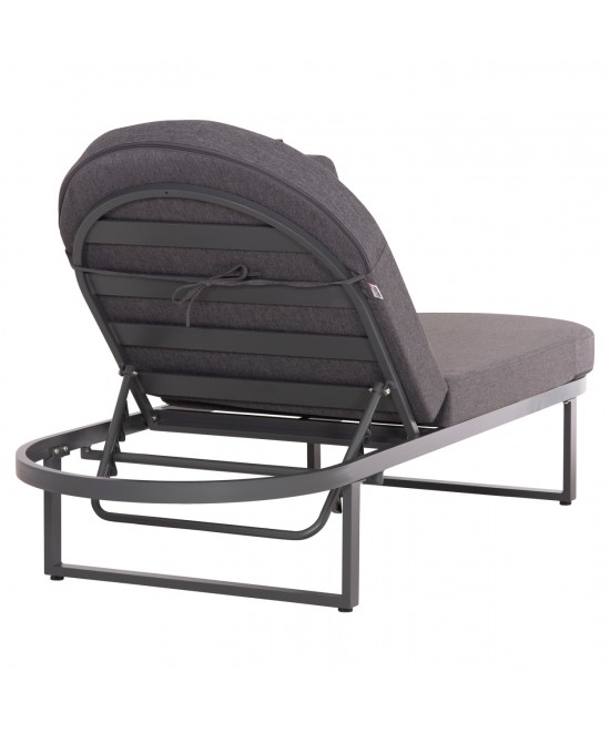 ΕΠΑΓΓΕΛΜATIKH ΞΑΠΛΩΣΤΡΑ MALLOW HM10715.03 ΣΚΟΥΡΟ ΓΚΡΙ ΑΛΟΥΜΙΝΙΟ & ΜΑΞΙΛΑΡΙ 198x71x103Υεκ