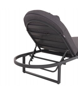 ΕΠΑΓΓΕΛΜATIKH ΞΑΠΛΩΣΤΡΑ MALLOW HM10715.03 ΣΚΟΥΡΟ ΓΚΡΙ ΑΛΟΥΜΙΝΙΟ & ΜΑΞΙΛΑΡΙ 198x71x103Υεκ