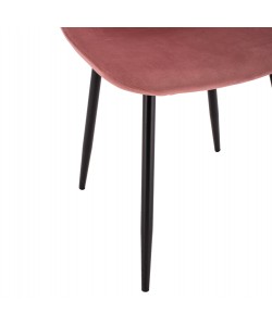 ΚΑΡΕΚΛΑ LEONARDO ΒΕΛΟΥΔΟ ΣΑΠΙΟ ΜΗΛΟ ΜΕ ΜΕΤΑΛΛΙΚΑ ΠΟΔΙΑ 45x53x85Υ εκ. HM00100.02