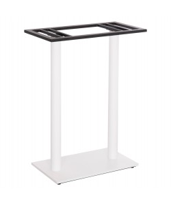 ΒΑΣΗ ΤΡΑΠΕΖΙΟΥ ΜΠΑΡ HM480.02 ΔΥΟ ΠΟΔΙΑ-ΜΕΤΑΛΛΙΚΗ ΣΕ ΛΕΥΚΟ ΜΑΤ ΧΡΩΜΑ 80x40x108Υεκ