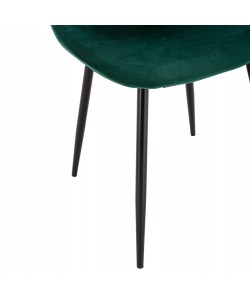 ΚΑΡΕΚΛΑ LEONARDO ΒΕΛΟΥΔΟ ΚΥΠΑΡΙΣΣΙ ΜΕ ΜΕΤΑΛΛΙΚΑ ΠΟΔΙΑ 45x53x85Υ εκ. HM00100.23