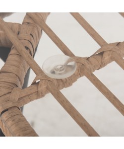 ΣΕΤ ΤΡΑΠΕΖΑΡΙΑΣ 7ΤΜΧ ALLEGRA HM10495 WICKER ΜΠΕΖ-ΜΕΤΑΛΛΟ ΜΑΥΡΟ