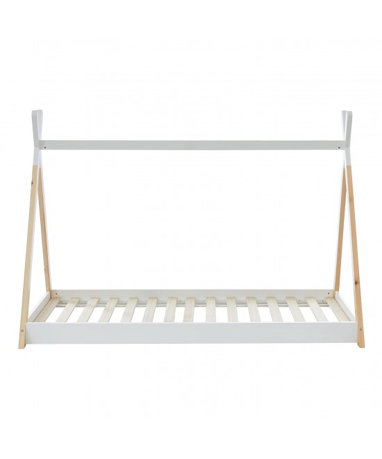 ΚΡΕΒΑΤΙ ΠΑΙΔΙΚΟ MUNK HM699.03 τ.MONTESSORI ΞΥΛΟ ΠΕΥΚΟΥ ΦΥΣΙΚΟ-ΛΕΥΚΟ- 190x90εκ