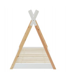 ΚΡΕΒΑΤΙ ΠΑΙΔΙΚΟ MUNK HM699.03 τ.MONTESSORI ΞΥΛΟ ΠΕΥΚΟΥ ΦΥΣΙΚΟ-ΛΕΥΚΟ- 190x90εκ