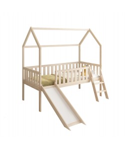 ΠΑΙΔΙΚΟ ΚΡΕΒΑΤΙ τ.MONTESSORI ΜΕ ΤΣΟΥΛΗΘΡΑ PHYLLIS HM701.01 ΞΥΛΟ ΠΕΥΚΟΥ ΦΥΣΙΚΟ ΓΙΑ 90x190εκ