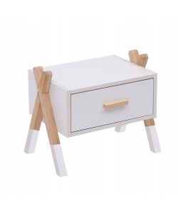 ΚΟΜΟΔΙΝΟ ΠΑΙΔΙΚΟ PASCHAL HM2497.03 ΛΕΥΚΗ ΜΕΛΑΜΙΝΗ-ΠΕΥΚΟ ΣΕ ΦΥΣΙΚΟ 46x30x38Υεκ