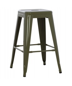 ΣΚΑΜΠΟ ΜΕΣΑΙΟΥ ΥΨΟΥΣ ΜΕΤΑΛΛΙΚΟ MELITA-PRO HM8573.43 DARK OLIVE GREEN 43x43x67Υεκ.