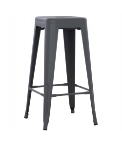 ΣΚΑΜΠΟ ΜΠΑΡ ΜΕΤΑΛΛΙΚΟ MELITA-PRO HM8642.50 ΣΕ ΓΚΡΙ 43x43x78Υεκ.