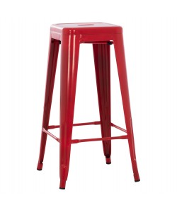 ΣΚΑΜΠΟ ΜΠΑΡ ΜΕΤΑΛΛΙΚΟ MELITA-PRO HM8642.44 ΣΕ ΚΟΚΚΙΝΟ 43x43x78Υεκ.