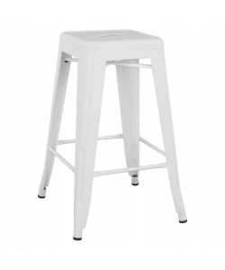 ΣΚΑΜΠΟ ΜΕΣΑΙΟΥ ΥΨΟΥΣ ΜΕΤΑΛΛΙΚΟ MELITA-PRO HM8573.41 ΛΕΥΚΟ ΜΑΤ 43x43x67Υεκ.