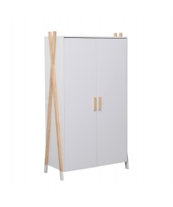 ΝΤΟΥΛΑΠΑ ΠΑΙΔΙΚH PASCHAL HM2494.03 ΛΕΥΚΗ ΜΕΛΑΜΙΝΗ-ΠΟΔΙΑ ΞΥΛΟ ΠΕΥΚΟΥ 96x44x170Υεκ.