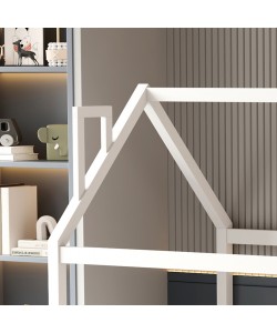 ΚΡΕΒΑΤΙ ΠΑΙΔΙΚΟ ΜΕ ΚΑΓΚΕΛΟ HOUSER HM706.03 τ.MONTESSORI ΞΥΛΟ ΠΕΥΚΟ ΛΕΥΚΟ-190x90εκ