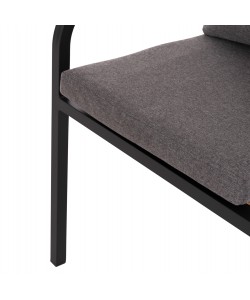 ΠΟΛΥΘΡΟΝΑ MAERLY HM6051.13 ΑΝΘΡΑΚΙ ΑΛΟΥΜΙΝΙΟ & ΜΑΞΙΛΑΡΙΑ-ΚΑΦΕ P.E.RATTAN 57x60x84Υεκ.