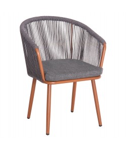 ΠΟΛΥΘΡΟΝΑ ΑΛΟΥΜΙΝΙΟΥ HARRIET HM5548.11 ΚΑΦΕ ΜΕ ΓΚΡΙ ΣΧΟΙΝΙ 60x62x80,5Υεκ