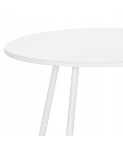 ΒΟΗΘΗΤΙΚΟ ΤΡΑΠΕΖΑΚΙ ΜΕΤΑΛΛΙΚΟ ΣΤΡΟΓΓΥΛΟ SAMMON HM6271.02 ΛΕΥΚΟ Φ45x50Υεκ