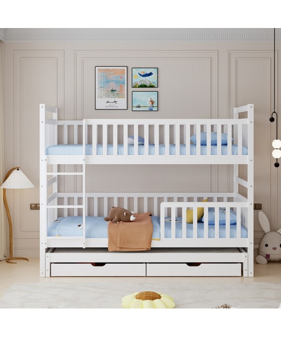 ΠΑΙΔΙΚΗ ΚΟΥΚΕΤΑ ΜΕ 3 ΚΡΕΒΑΤΙΑ & 2 ΣΥΡΤΑΡΙΑ TRIPLON HM709.03 ΞΥΛΟ ΠΕΥΚΟΥ 90x190-200εκ