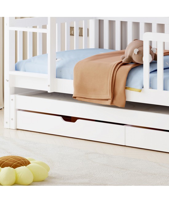 ΠΑΙΔΙΚΗ ΚΟΥΚΕΤΑ ΜΕ 3 ΚΡΕΒΑΤΙΑ & 2 ΣΥΡΤΑΡΙΑ TRIPLON HM709.03 ΞΥΛΟ ΠΕΥΚΟΥ 90x190-200εκ