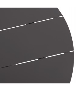 ΤΡΑΠΕΖΙ ΣΤΡΟΓΓΥΛΟ ΑΛΟΥΜΙΝΙΟΥ HIGER HM6289.01 ΓΚΡΙ Φ90x74Yεκ.