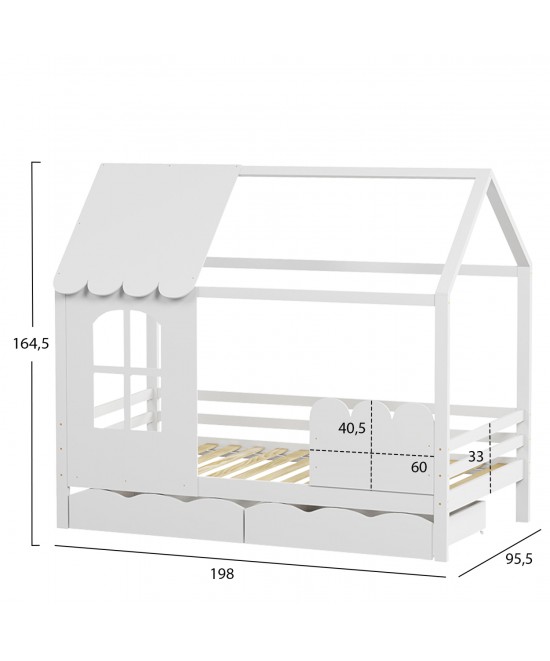 ΠΑΙΔΙΚΟ ΚΡΕΒΑΤΙ τ.MONTESSORI ΜΕ ΣΥΡΤΑΡΙΑ DOMER HM710.03 ΞΥΛΟ ΠΕΥΚΟΥ ΛΕΥΚΟ-ΣΤΡΩΜΑ 90x190εκ ΠΑΙΔΙΚΟ ΚΡΕΒΑΤΙ τ.MONTESSORI ΜΕ ΣΥΡΤΑΡΙΑ DOMER HM710.03 ΞΥΛΟ ΠΕΥΚΟΥ ΛΕΥΚΟ-ΣΤΡΩΜΑ 90x190εκ
