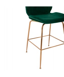 ΣΚΑΜΠΟ ΜΕΣΑΙΟΥ ΥΨΟΥΣ NORA HM8524.03 ΒΕΛΟΥΔΟ ΚΥΠΑΡΙΣΣΙ & ΧΡΥΣΟ ΜΕΤΑΛΛΙΚΟ ΣΚΕΛΕΤΟ 52x61.5x103 εκ.