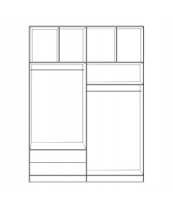 ΣΕΤ 4 ΤΜΧ ΝΤΟΥΠΑΛΑ 4ΦΥΛΛΗ ΜΕ ΠΑΤΑΡΙ SONAMA 160X42X241 HM11355.02