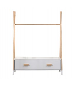 ΚΡΕΜΑΣΤΡΑ ΜΕ ΣΥΡΤΑΡΙΑ ΠΑΙΔΙΚH PASCHAL HM2491.03 ΜΕΛΑΜΙΝΗ-ΞΥΛΟ ΠΕΥΚΟΥ 80x40x130Υεκ