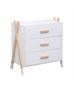 ΣΥΡΤΑΡΙΕΡΑ ΠΑΙΔΙΚH PASCHAL HM2493.03 ΜΕΛΑΜΙΝΗ-ΞΥΛΟ ΠΕΥΚΟΥ 76x40x80.5Υεκ