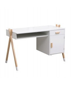 ΓΡΑΦΕΙΟ ΠΑΙΔΙΚΟ PASCHAL HM2496.03 ΜΕΛΑΜΙΝΗ-ΞΥΛΟ ΠΕΥΚΟΥ 120x55x75Υεκ