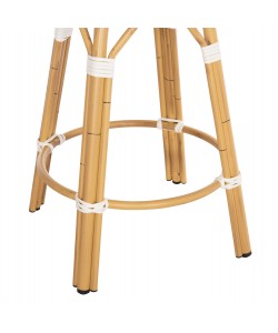 ΣΚΑΜΠΟ ΑΛΟΥΜΙΝΙΟΥ ΜΕΣ.ΥΨΟΥΣ CHINO HM6286.05 BAMBOO LOOK & TEXTILENE ΜΠΛΕ 43x43x65Υεκ