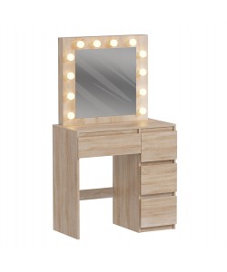 ΤΟΥΑΛΕΤΑ ΜΕ ΦΩΤΙΣΜΟ LED & ΣΥΡΤΑΡΙΑ KEITLIN HM2499.01 ΜΕΛΑΜΙΝΗ ΣΕ SONAMA 80x40x140Υεκ