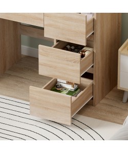 ΤΟΥΑΛΕΤΑ ΜΕ ΦΩΤΙΣΜΟ LED & ΣΥΡΤΑΡΙΑ KEITLIN HM2499.01 ΜΕΛΑΜΙΝΗ ΣΕ SONAMA 80x40x140Υεκ