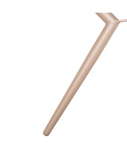 ΤΡΑΠΕΖΙ ΑΛΟΥΜΙΝΙΟΥ ΣΤΡΟΓΓΥΛΟ HIGER HM6290.04 ΚΑΠΟΥΤΣΙΝΟ Φ126x74Υεκ.