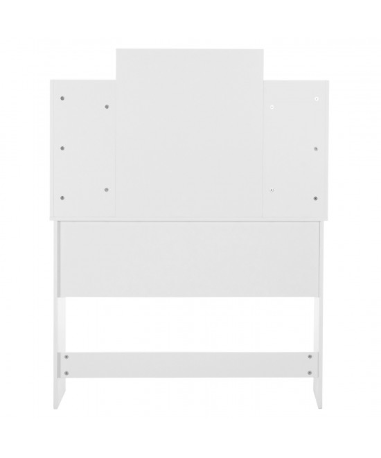 ΤΟΥΑΛΕΤΑ ΜΕ ΦΩΤΙΣΜΟ LED-ΡΑΦΙΑ-ΣΥΡΤΑΡΙΑ LAURYN HM2502.03 ΛΕΥΚΟ 108x40x140Υεκ