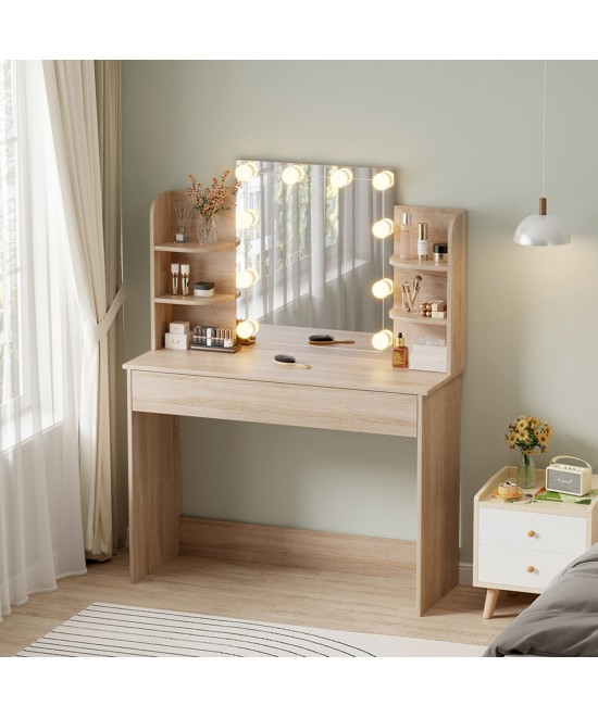 ΤΟΥΑΛΕΤΑ ΜΕ ΦΩΤΙΣΜΟ LED-ΡΑΦΙΑ-ΣΥΡΤΑΡΙΑ LAURYN HM2502.01 SONAMA 108x40x140Υεκ