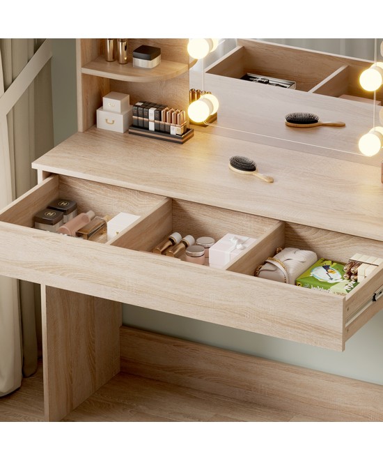 ΤΟΥΑΛΕΤΑ ΜΕ ΦΩΤΙΣΜΟ LED-ΡΑΦΙΑ-ΣΥΡΤΑΡΙΑ LAURYN HM2502.01 SONAMA 108x40x140Υεκ