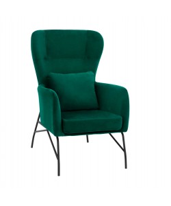 ΠΟΛΥΘΡΟΝΑ ΜΠΕΡΖΕΡΑ ΒΕΛΟΥΔΟ ΚΥΠΑΡΙΣΣΙ ΜΕ ΜΕΤΑΛΛΙΚΟ ΜΑΥΡΟ ΠΟΔΙ HM8721.03 67x80x102 εκ.