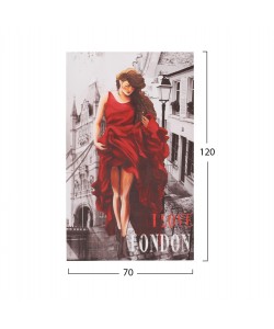 ΠΙΝΑΚΑΣ ΚΑΜΒΑΣ LONDON WOMAN HM7155.05 120X70X2.5 εκ.