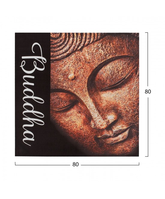 ΠΙΝΑΚΑΣ ΚΑΜΒΑΣ BUDDHA2 HM7156.02 80X80X2.5 εκ.