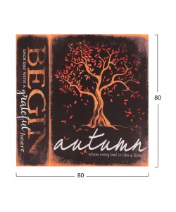 ΠΙΝΑΚΑΣ ΚΑΜΒΑΣ TREE HM7156.05 80X80X2.5 εκ.