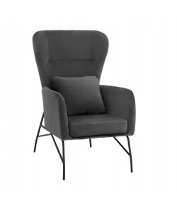 ΠΟΛΥΘΡΟΝΑ ΜΠΕΡΖΕΡΑ ΒΕΛΟΥΔΟ ΓΚΡΙ ΜΕ ΜΕΤΑΛΛΙΚΟ ΜΑΥΡΟ ΠΟΔΙ HM8721.01